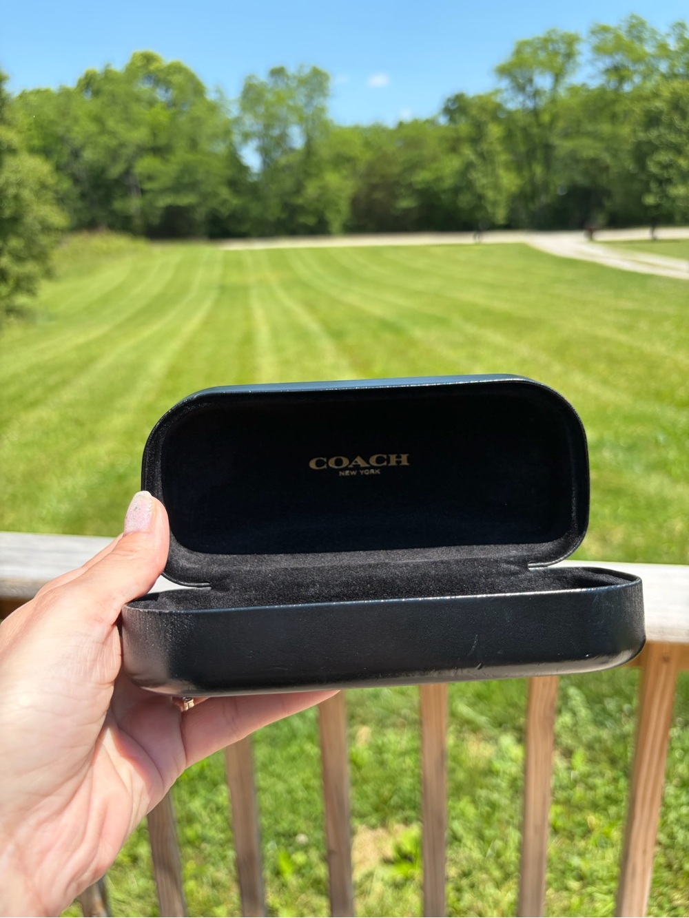 COACH OVERSIZED DESIGNER BLACK CRYSTAL MOSAIC SUNGLASSES 58-18-135 W/case - Picture 11 of 16